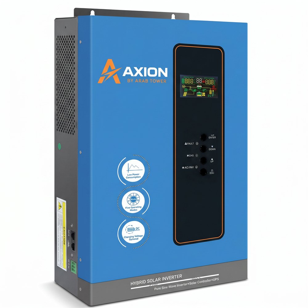 Low Frequency Hybrid Solar Inverter with MPPT — AXION by Arab Tower