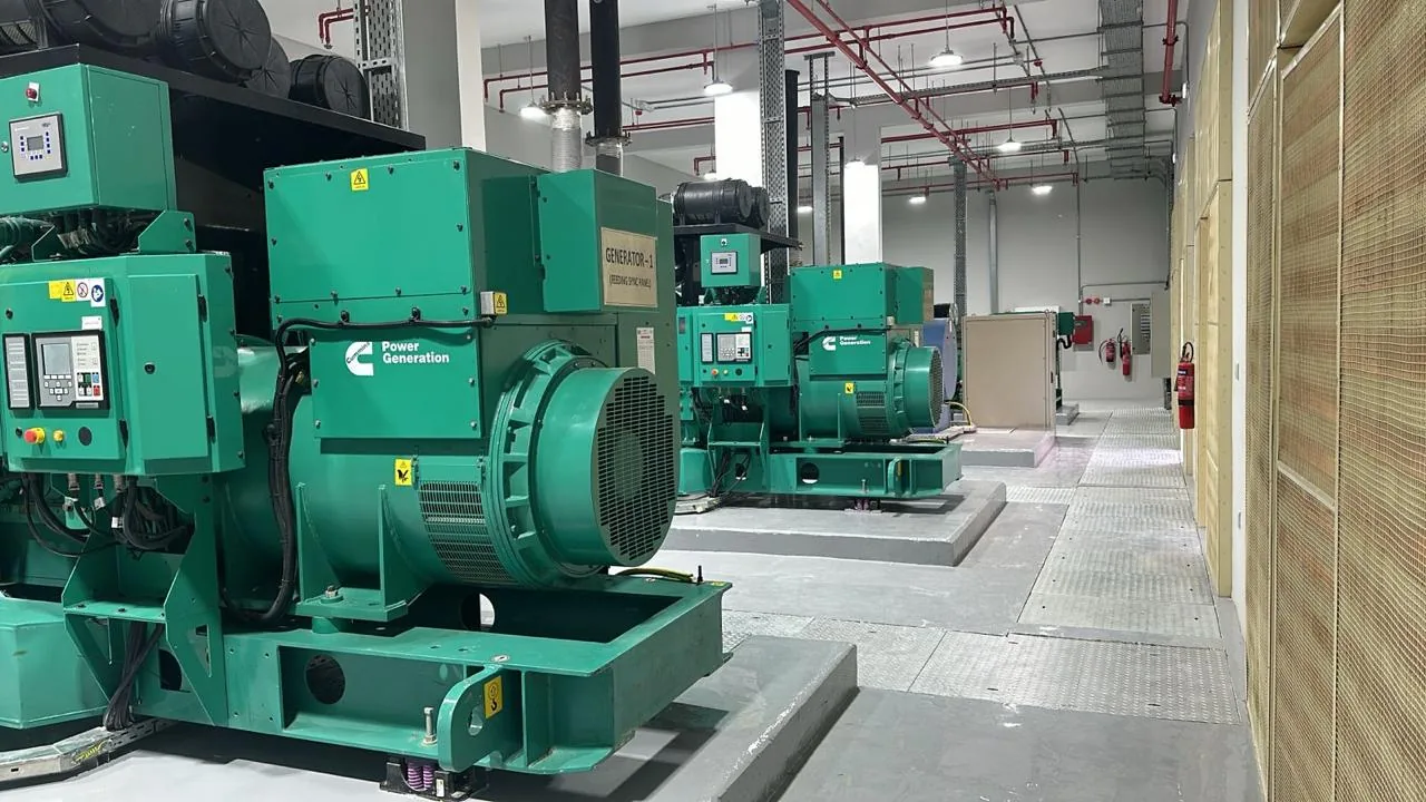 Generator plant room — EHS Dibba Hospital